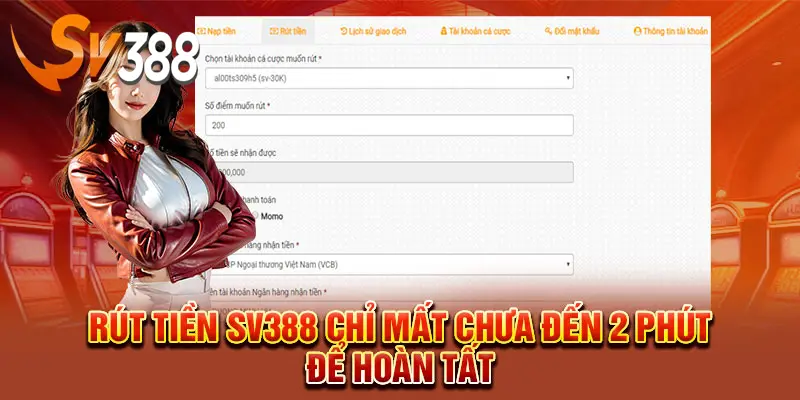 Hướng dẫn rút tiền SV388 đơn giản